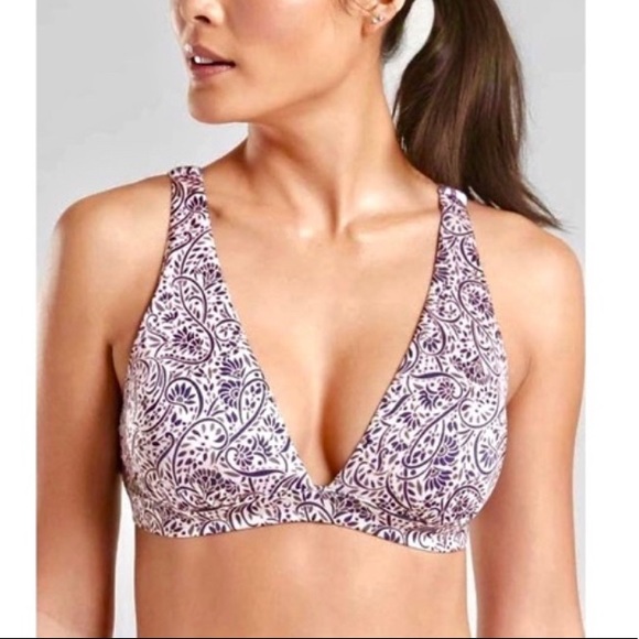 Athleta Other - NEW Athleta Aqualuxe Batik Bikini Swimsuit Top